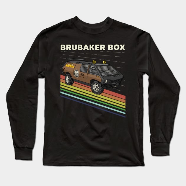 Brubaker Box Baja Style Vehicle Long Sleeve T-Shirt by Guyvit